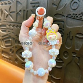 Resim Silver1 Yeni Döngüsel Çizgi Film Anahtarlık Sevimli Kunduz Arı Bebek Çantası Kolye Araba Anahtarlık Aksesuarları (Yurt Dışından) 