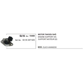 Resim RENAULT CLIO MOTOR TAKOZU SAĞ 10488 