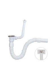 Resim Körüklü Sifon - Dik & Yan Taşmalı - Standart Ø 32 Lik Çıkışlı Ekonomik 