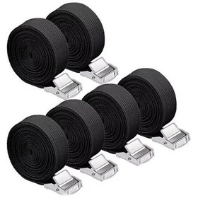 Resim Adet Ağır Hizmet Tipi Cırcırlı Bağlama Kayışları Araba Tavan Rafı Kayışları Hızlı Çıkarma 2,5 Cm X 2,5 M 