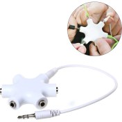 Resim Wozlo 5 Li Kulaklık Çoklayıcı Splitter 5 Port 3.5mm Ses Çoklayıcı Kablo 