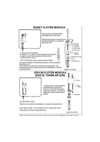 Resim Visam Starmax Çekmeli Rezervuar İç Takım Zeplin Flotörlü 608-001 Kırmızı 