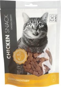 Resim M-Pets Chicken Crumbs Tavuklu Kedi Ödül Maması 80 G 