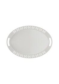 Resim Evstylee Romantik Tepsi - Beyaz - 52x39 Cm Çok Renkli 