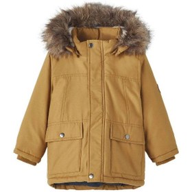 Resim Name It Kışlık Erkek Çocuk Kapşonlu Mont Kahverengi - Kahverengi / 5 Yaş 