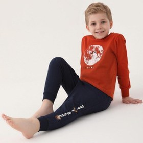 Resim Rolypoly Roly Poly 3205 Moon Erkek Çocuk Uzun Kol Pijama Takım 001 