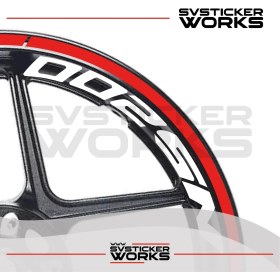 Resim Sv Sticker Works Bajaj NS200 Sticker Jant Iç Yazı ve Dış Şerit 24'lü Set Sticker Etiket 