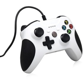 Resim DNR Bilişim Xbox One S-x/xbox Series -x/ Pc Windows 7/8/10 Led Göstergeli Kablolu Oyun Kolu Beyaz 