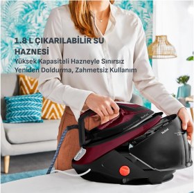 Resim Tefal Pro Express Protect 2600 Watt Sürekli ve Şok Buhar Kazanlı Ütü Bordo - Siyah Renkli Özellikler 