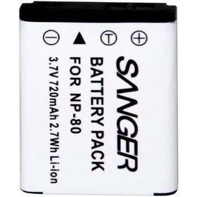 Resim Sanger NP-80 Casio Fotoğraf Makinesi Batarya 