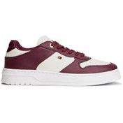 Resim Tommy Hilfiger Beyaz - Bordo Kadın Sneaker FW0FW08795H04 