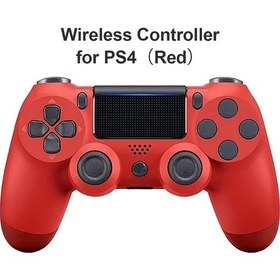 Resim Kırmızı-ps4 Gamepad Joystick Denetleyicisi Sony Playstation 4 Pro Slim Pc Ios Android Controle Bluetooth Kablosuz Joypad Çift Titreşim 