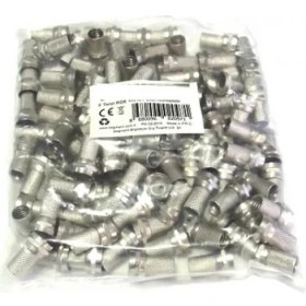 Resim Ata Elektronik 100 Adet 1 Poşet - F Connektör Geniş Rg6/u4 Rg6 U6 Connektor Anten Kablo Ucu Uç Başlık Soket 