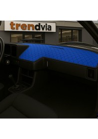 Resim Tofaş Şahin Doğan Kartal Alçak Ön Göğüs Mavi-siyah Torpido Kılıfı / Mavi-siyah Boyun Yastığı 