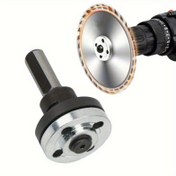 Resim 10mm Elektrikli Matkap Açı Taşlama Makinesi Dönüşüm Kiti - Orta Taneli, Alüminyum ve Metal Bağlantı Çubuğu Seti Kesme Diskleri, Parlatma Tekerlekleri, Taşlama Bağlantı Adaptörü, Metal İşleme Aracı | Şık Bağlantı | Alüminyum Şaft 