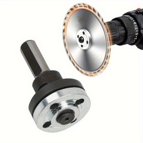 Resim 10mm Elektrikli Matkap Açı Taşlama Makinesi Dönüşüm Kiti - Orta Taneli, Alüminyum ve Metal Bağlantı Çubuğu Seti Kesme Diskleri, Parlatma Tekerlekleri, Taşlama Bağlantı Adaptörü, Metal İşleme Aracı | Şık Bağlantı | Alüminyum Şaft 