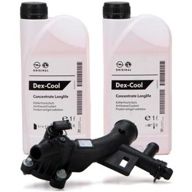 Resim Opel Astra J 1.4 Turbo Termostat Gövdesi / 2 Lt Antifiriz 1338489-1940663 