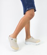 Resim Bej Renk Ortopedik Dolgu Taban File Sabo Kadın Spor Terlik Bej 