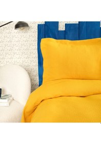 Resim Cedric Sarı Çift Kişilik Yatak Örtüsü Sarı 