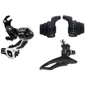 Resim BİSİKLET DTX30 BRAKETLİ VİTES SETİ ÖN-ARKA AKTARICI-İNDEX VİTES K Siyah 