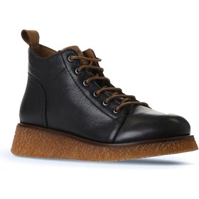 Resim Bueno Shoes Siyah Deri Kadın Düz Bot 01wv5204 