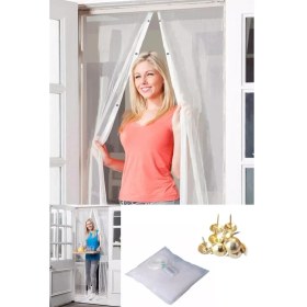 Resim Venüs Shopping Mıknatıslı Kapı Sinekliği Tül Perde 105 x 210 cm (4887) 