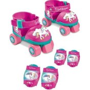 Resim Çocuk Unicorn 4 Teker Paten Dizlik Dirseklik Seti 22-29 
