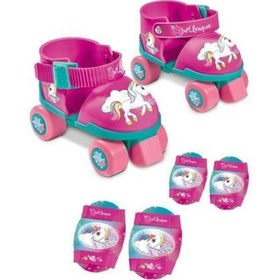Resim Çocuk Unicorn 4 Teker Paten Dizlik Dirseklik Seti 22-29 