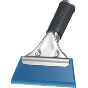 Resim Ranyeek Mavi Lastik Ve Metal Oto Filmi Uygulama Aracı, 16x13cm Boyutlu Squeegee İle Çekici Kolu 