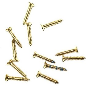 Resim Klips, Menteşe, Ayak, Ağaç, Sunta Vidası 2,2x13 Mm - Sarı 100 Adet 0.5 CM 