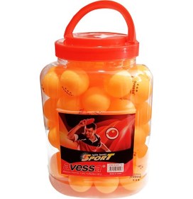 Resim Avessa 3 Star Turuncu Masa Teniz Pinpon Topu Kavanozda 60'lı 