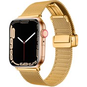 Resim Watch 38mm Uyumlu KRD-85 Metal Zore Kordon-Gold 