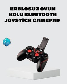 Resim Kablosuz Bluetooth Oyun Kolu Mobil Tv Pc Uyumlu Ergonomik Tasarım 