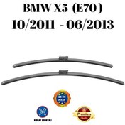 Resim Bmw X5 E70 2011 2012 2013 Uyumlu Ön Cam Silecek Süpürgesi Takımı 600/500mm Silbak Sb2420c 