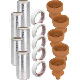 Resim Lts Alüminyum Kalın Rulo Folyo 5li-Toprak Lüle 5li-Band X5LI 5 Li Paket 