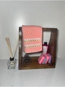 Resim mfywood Doğal Ahşap Banyo Organizeri Handmade 