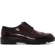 Resim Men's Burgundy Thick Sole Leather Casual Shoes Derimod