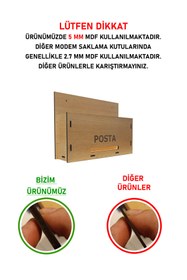 Resim mars tasarım Apartman Ortak Fatura & Posta Kutusu Ahşap - 5 mm Kalın 