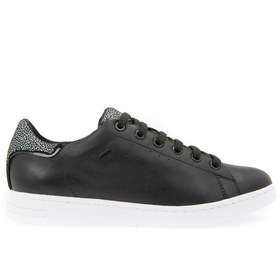 Resim Geox Kadın Siyah Jaysen Bağcıklı Spor Ayakkabı, Hakiki Deri Sneaker D621BA08507C9999 
