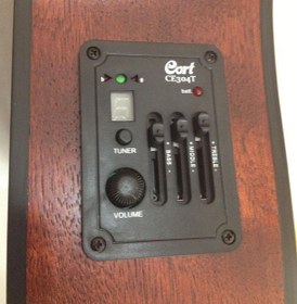 Resim Cort AD810E-OPW Elektro Akustik Gitar | Çantalı Open Pore - Walnut 