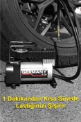 Resim Germany Style 12 V Araba Oto Araç Lastik Şişirme Pompası 160 Psi Metal Gövde Kompresör 