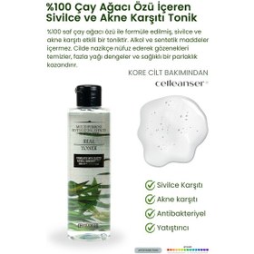 Resim Celleanser Çay Ağacı İçeren Sivilce Karşıtı Tonik 200 ML 