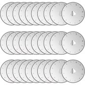 Resim 30pcs of SKS-7 Titanium-Coated Rotary Cutting Blades Replacement Parts Suitable for Olfa, Fiskars, Martelli, And Truecut Cutter Tools, Ideal for Cutting Fabric, Sewing, Leather, And Paper (45Mm/4.5 cm). 