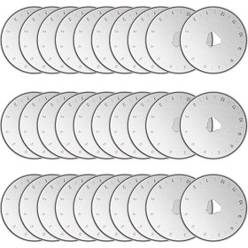 Resim 30pcs of SKS-7 Titanium-Coated Rotary Cutting Blades Replacement Parts Suitable for Olfa, Fiskars, Martelli, And Truecut Cutter Tools, Ideal for Cutting Fabric, Sewing, Leather, And Paper (45Mm/4.5 cm). 