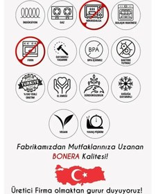 Resim Bonera 1102 Lale Duduklu Tencere 14 Lt Açık Gri 