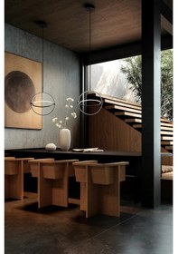 Resim 101 Copenhagen Maru Pendant Ø40 Led, Dekoratif Tasarım Sarkıt Aydınlatma Yanmış Siyah 3 