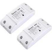 Resim Xindoker Sonoff 2 Adet 10a Akıllı Wifi Kontrol Cihazı - Uzakdan Elektrik Aygıtı Açma/kapama, Zamanlama, İos/android Uyumlu Dıy Ev Donanımı 