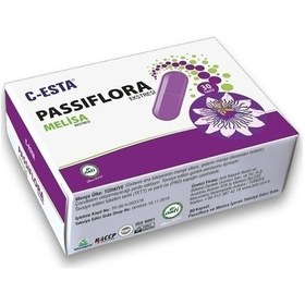 Resim C-Esta Passiflora & Melisa Ekstresi 30 Kapsül x 2 Adet 