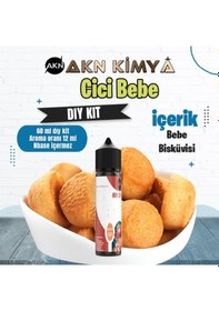 Resim Cici Bebe Dıy Kit Bebe Bisküvisi Gıda Aroması %20 Oranda Aroma İçerir Hazır Değildir 60ml 