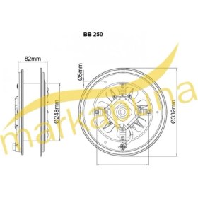 Resim BVN Bahçıvan BB 250 Aksiyel 25 cm 890 m³/h Baca Aspiratörü 